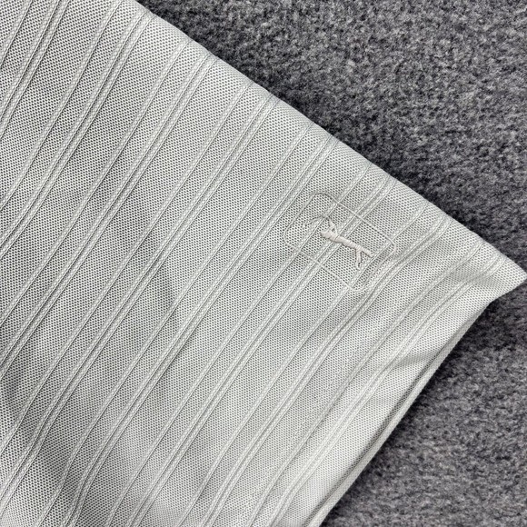 Pga Tour Polo Shirt Mens Size XXL Light Gray Stripe Golf Henley Short Sleeve - Picture 4 of 11